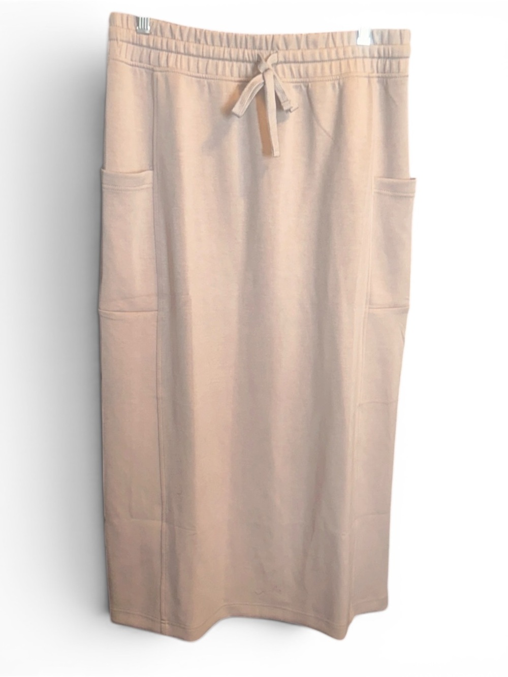 Rae Mode Lg Elegant Tan Midi Skirt with Pockets